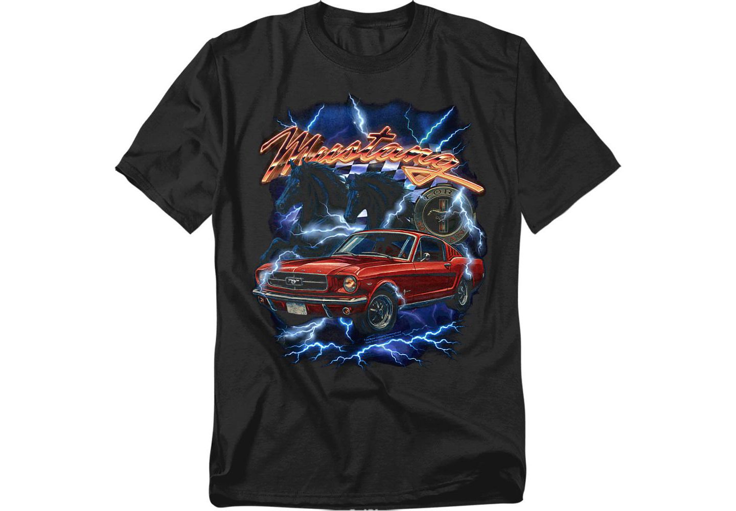 Мужская футболка Mustang Ford Thunder Band, цвет: Чёрный — фото 1