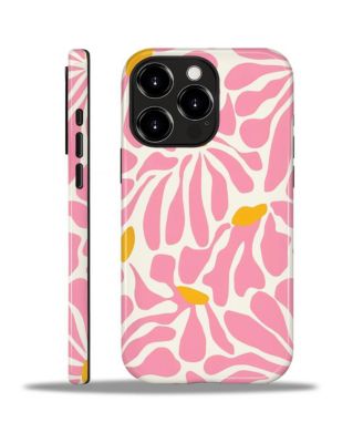 Case for iPhone Dual-Layer Shockproof Protection, Colorful Flower Art Glossy Case