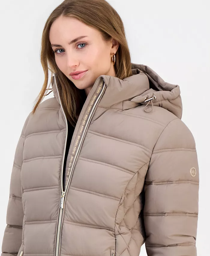 Women's Hooded Packable Puffer Coat - thumbnail 6