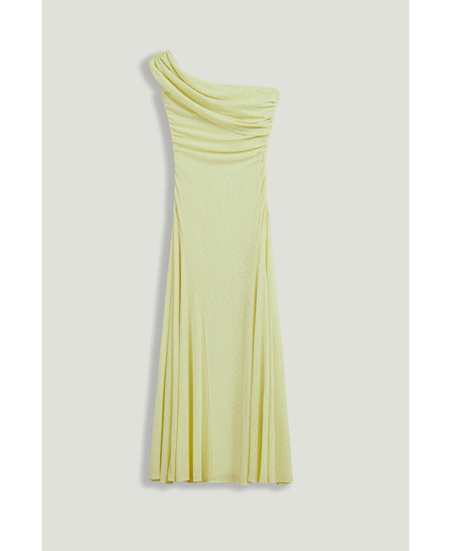 Women's Asymmetric Off Shoulder Ruched Maxi Dress