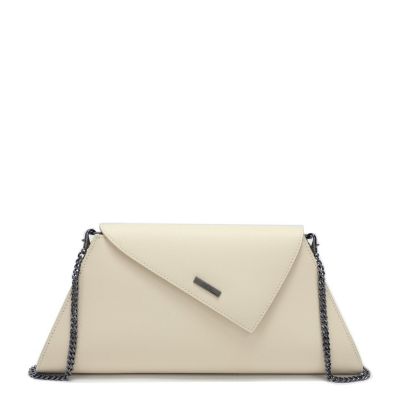 Women's Saffiano Leather Envelope Clutch Purse Crossbody Shoulder Evening Bag Elegant Handbag with Chain Strap