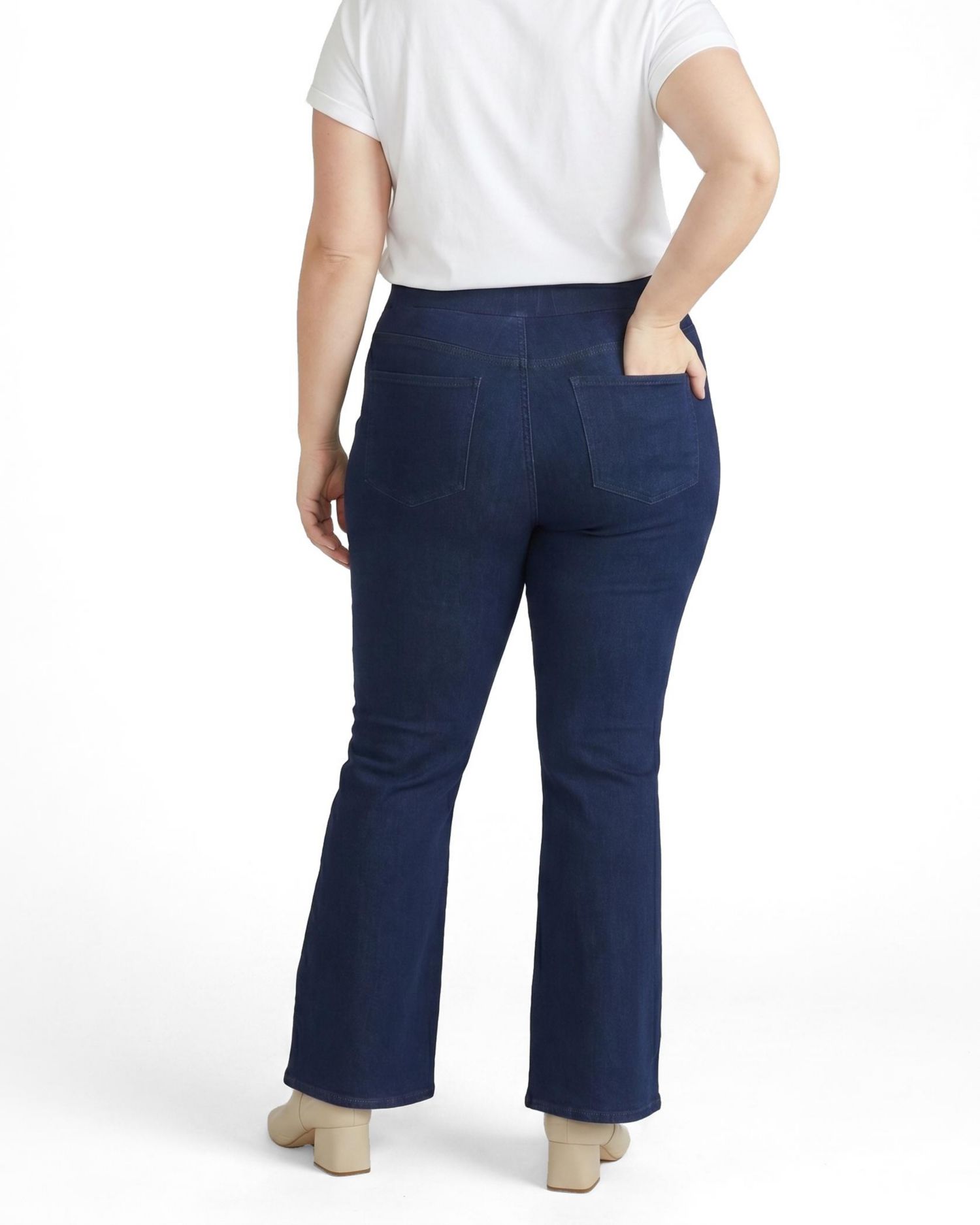 Women's Plus Size Comfort Denim Bootcut Jeans