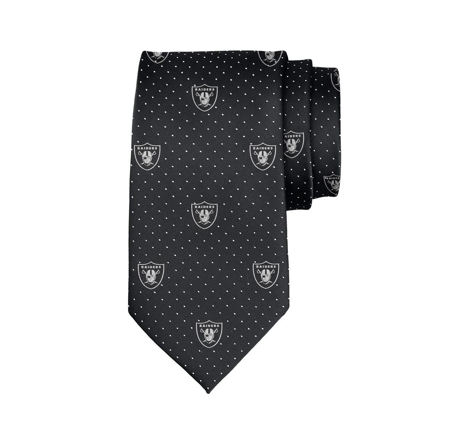 Men's Las Vegas Raiders Game Day Polka Dot Tie