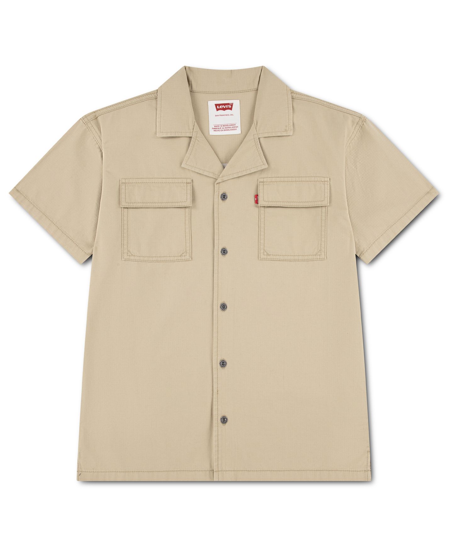 Рубашка Levi's Short-Sleeve Utility для мальчиков, цвет: Fields Of Rye — фото 2
