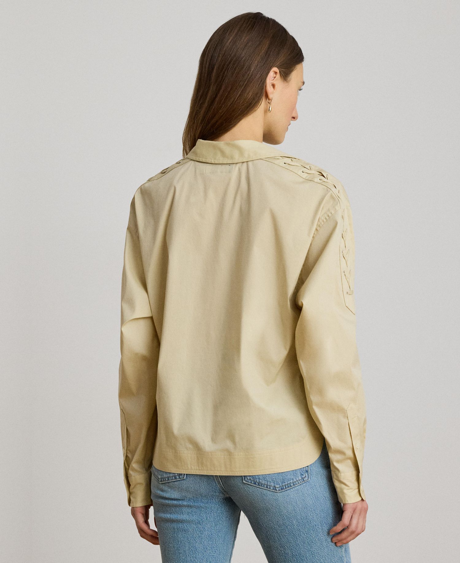 Women's Long-Sleeve Cropped Shirt
