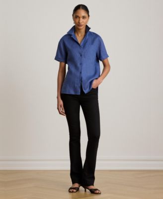 blue women's dress shirt Women's Dress Shirts