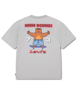 Boys' 4-7 Pixelated Bear Short-Sleeve T-Shirt