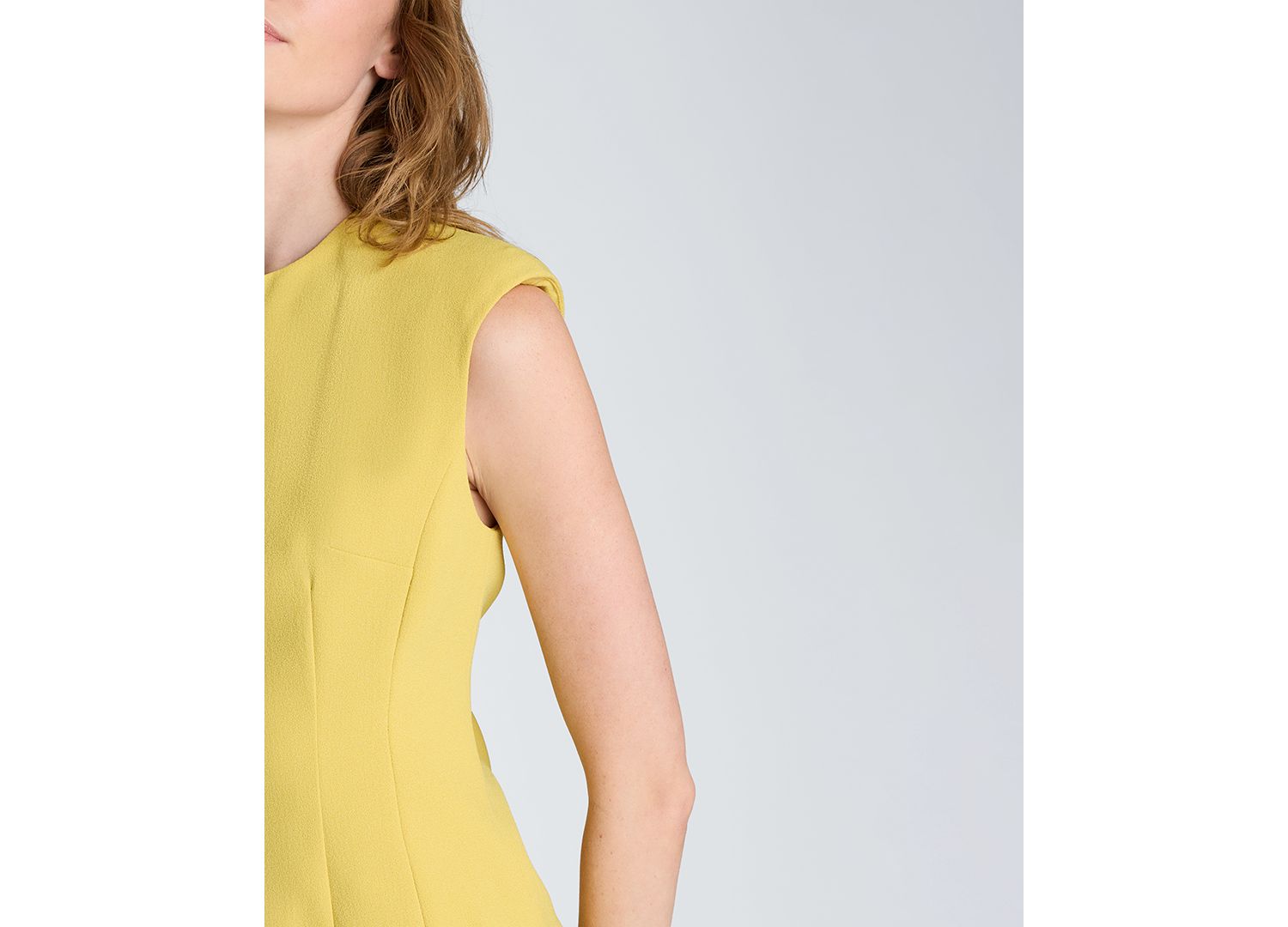 Women's Sleeveless Crewneck Suit Mini Dress