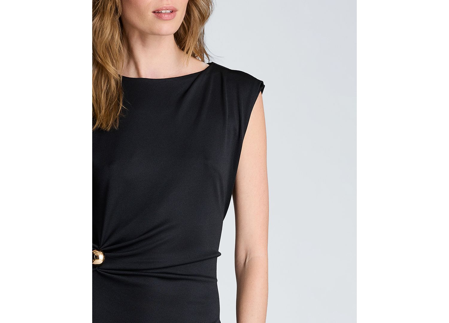 Women's Waist Drape Maxi Dress