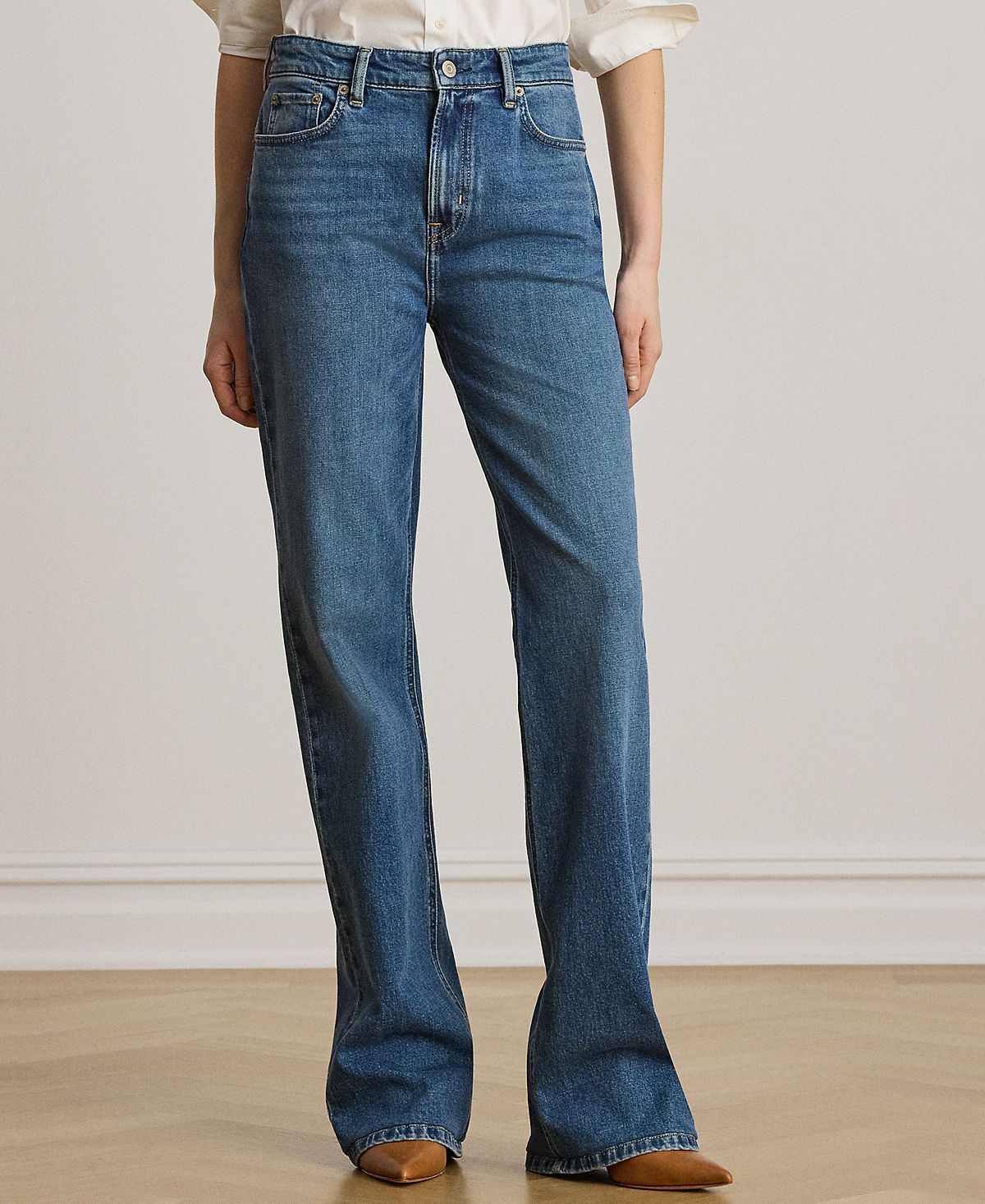 Lauren Ralph Lauren Women's High-Rise Straight Jeans view 1 — MAYCSS fashion products