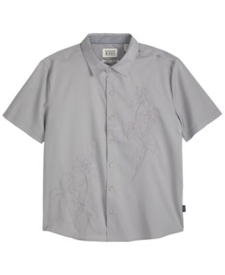Men's Short-Sleeve Embroidered Shirt