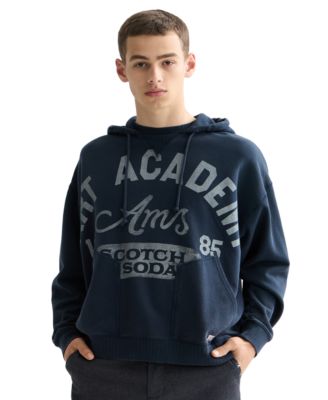 Men's Washed Artwork Drawcord Hoodie