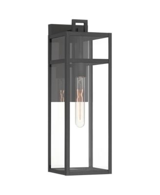 San Lucas 18 3/4 inches  High Modern Outdoor Wall Light Fixture Mount Porch House Weatherproof Sand  Glass Shade