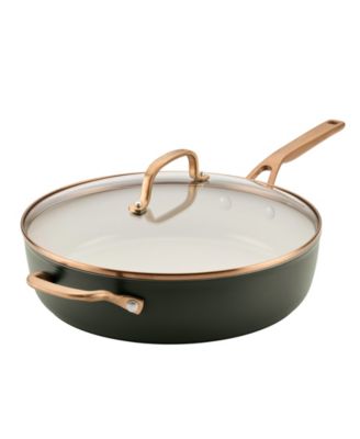 Design Series Hard-Anodized Ceramic Induction 5-Quart Lidded Saut&eacute; Pan