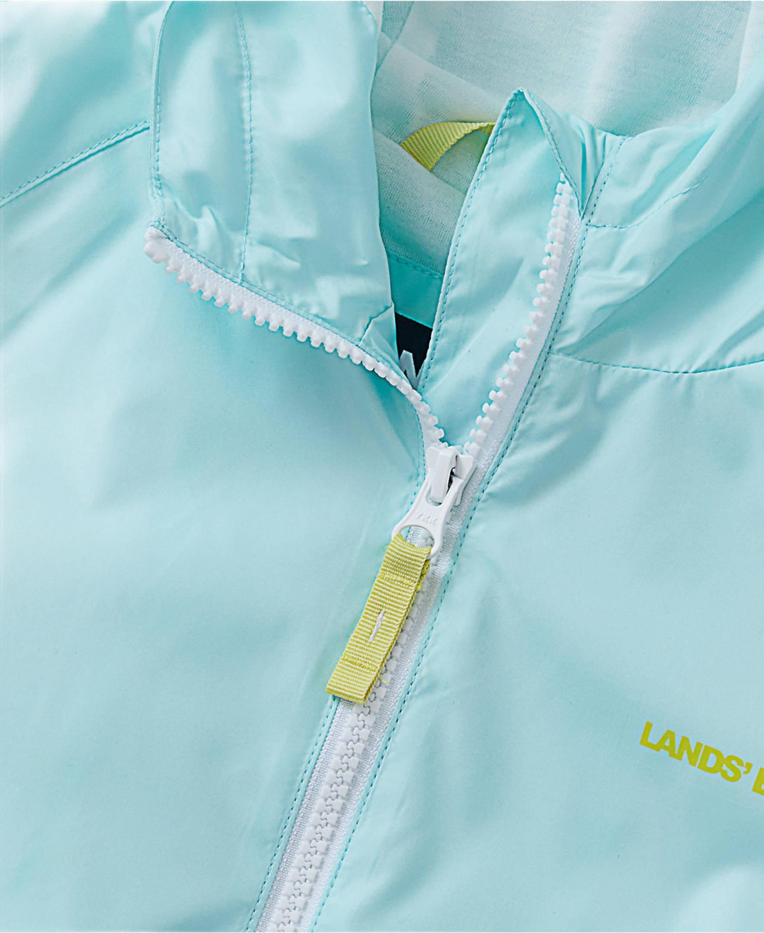 Girls Hooded Water Resistant Rain Jacket
