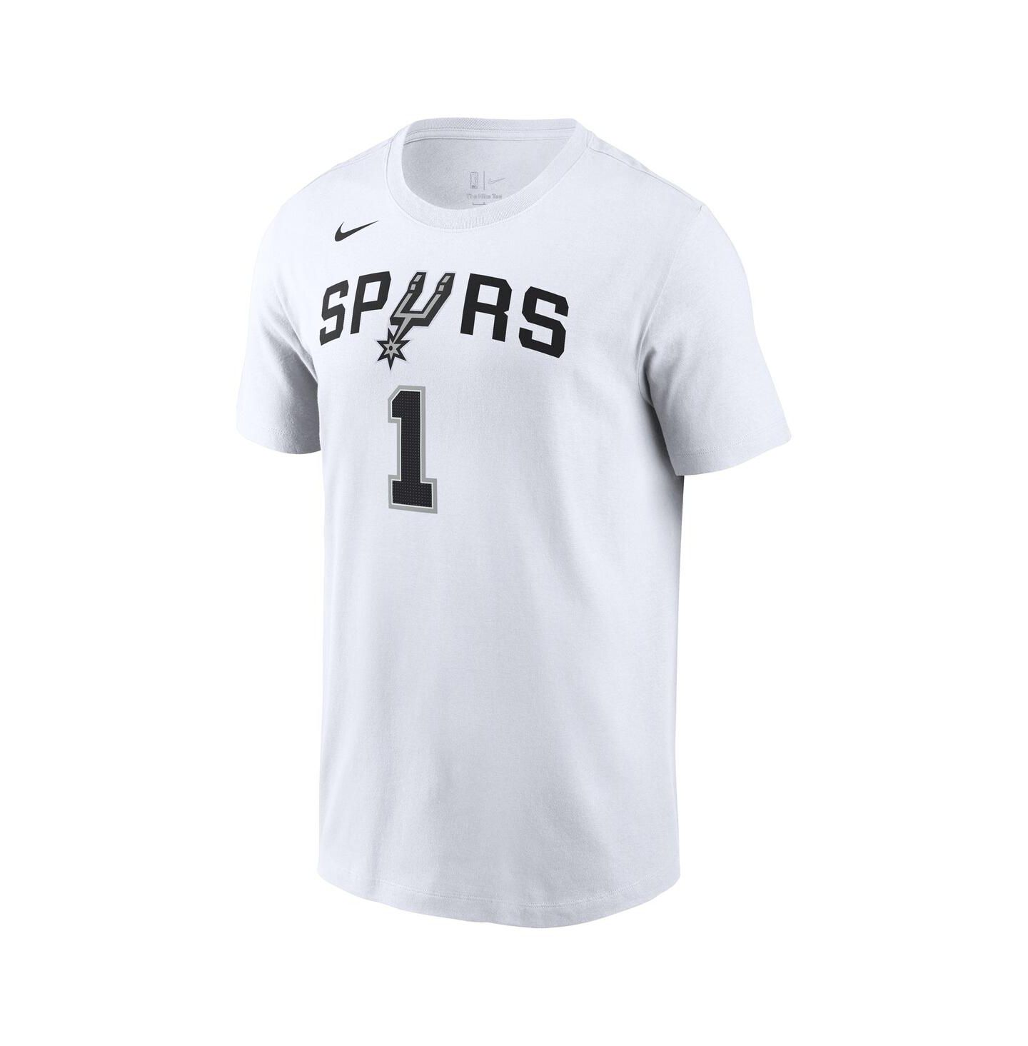 Мужская футболка Mojo Nike Victor Wembanyama White San Antonio Spurs Icon 2022/23 Name & Number — фото 2