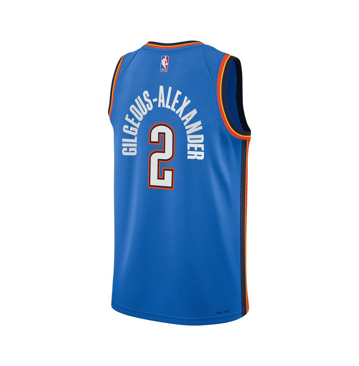 Детское джерси Nike Shai Gilgeous-Alexander Oklahoma City Thunder Swingman Icon, Blue — фото 3