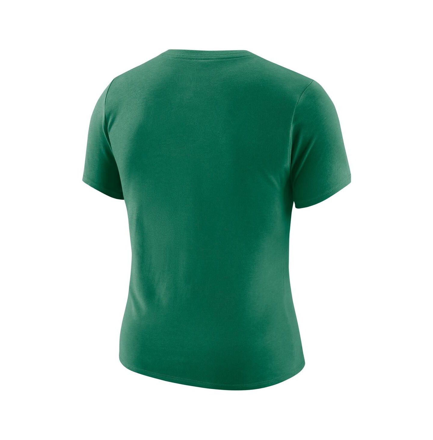 Женская футболка Nike Kelly Green Boston Celtics Courtside Modest Cropped Tri-Blend — фото 3