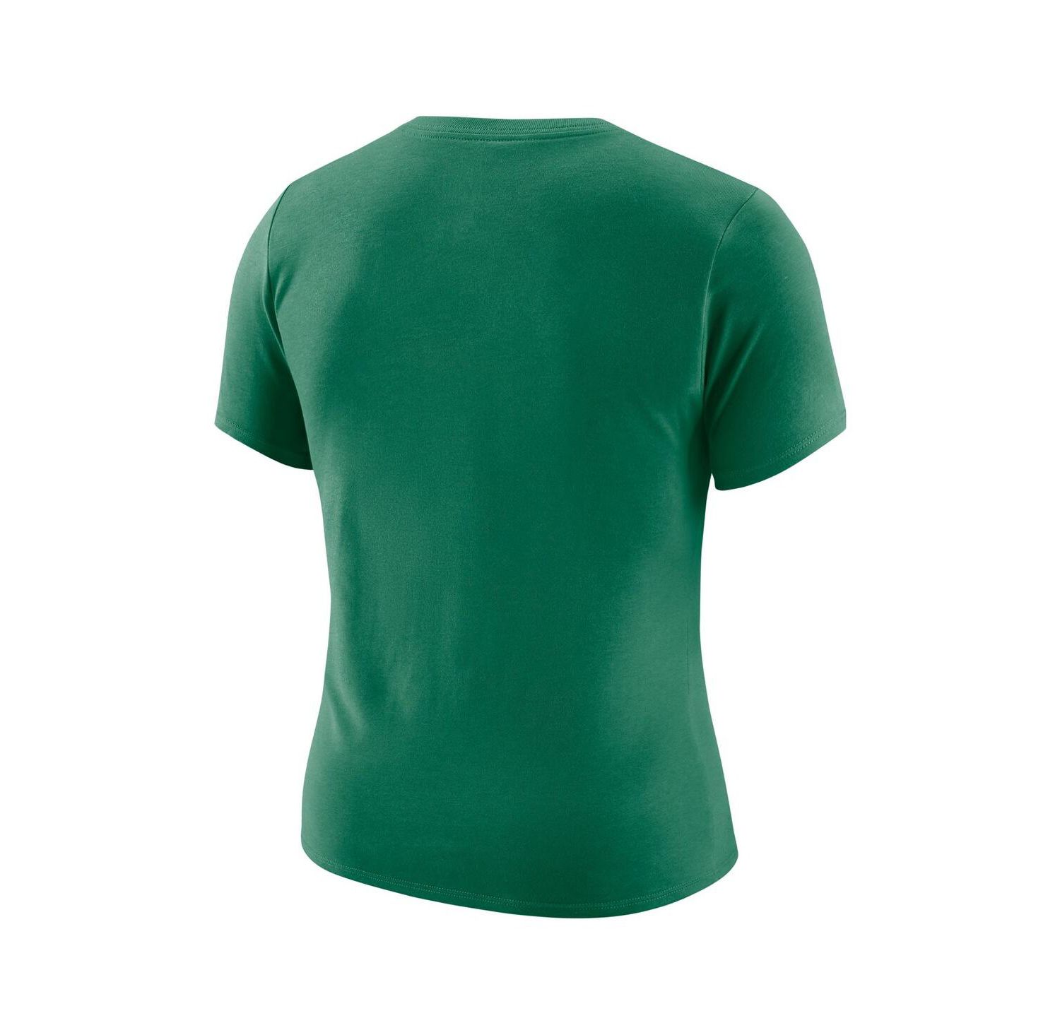 Women's Kelly Green Boston Celtics Courtside Modest Cropped Tri-Blend T-Shirt