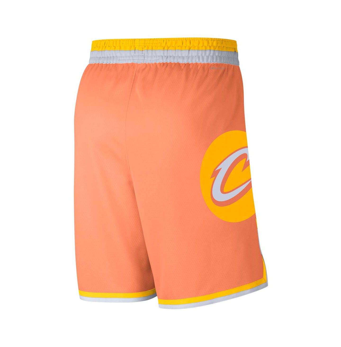 Мужские шорты Nike Orange Cleveland Cavaliers 2025/26 City Edition Remix Dri-FIT Swingman — фото 3