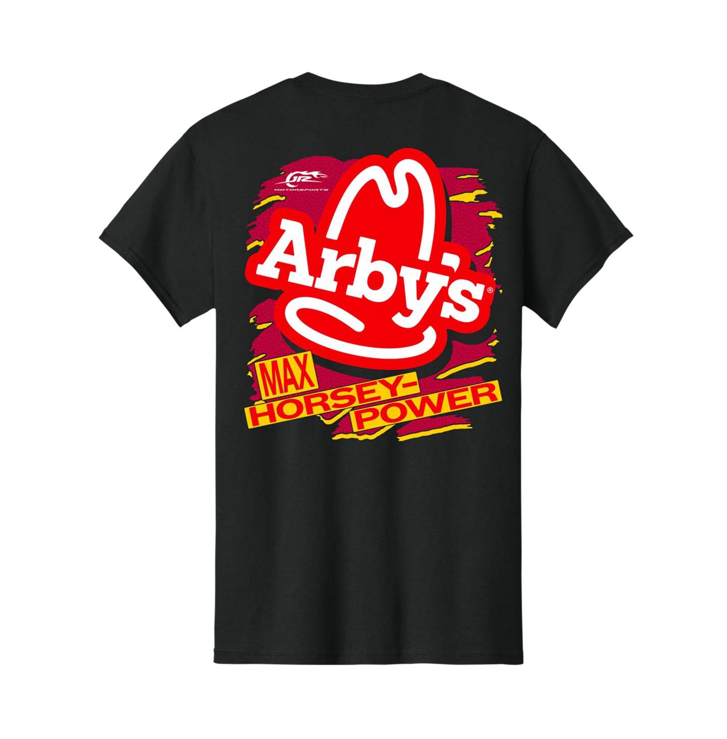 Мужская футболка JR Motorsports Official Team Apparel Black Carson Kvapil Arby's — фото 3