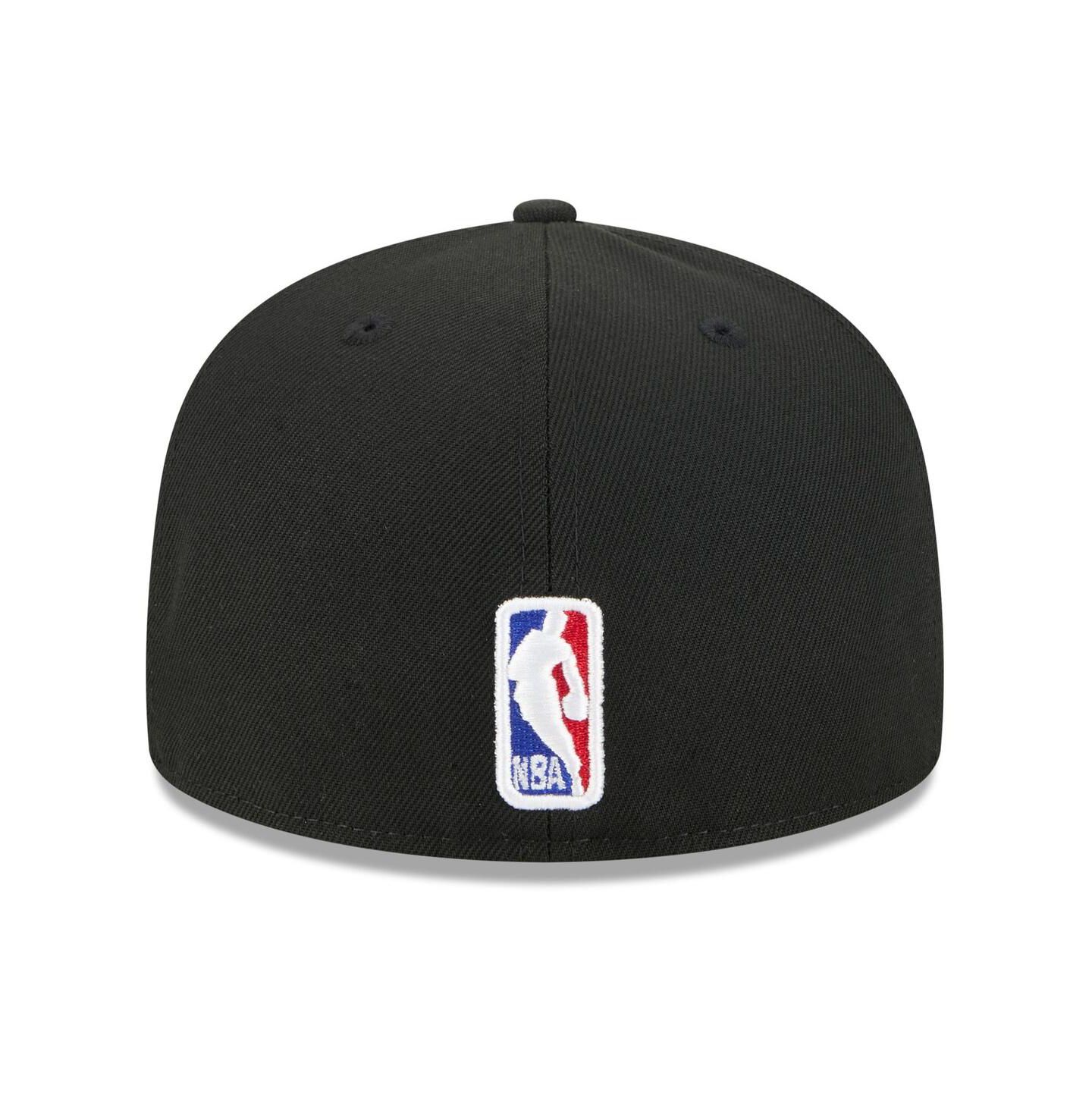 Мужская кепка New Era Black Atlanta Hawks 2025/26 City Edition 59FIFTY Fitted Hat — фото 4