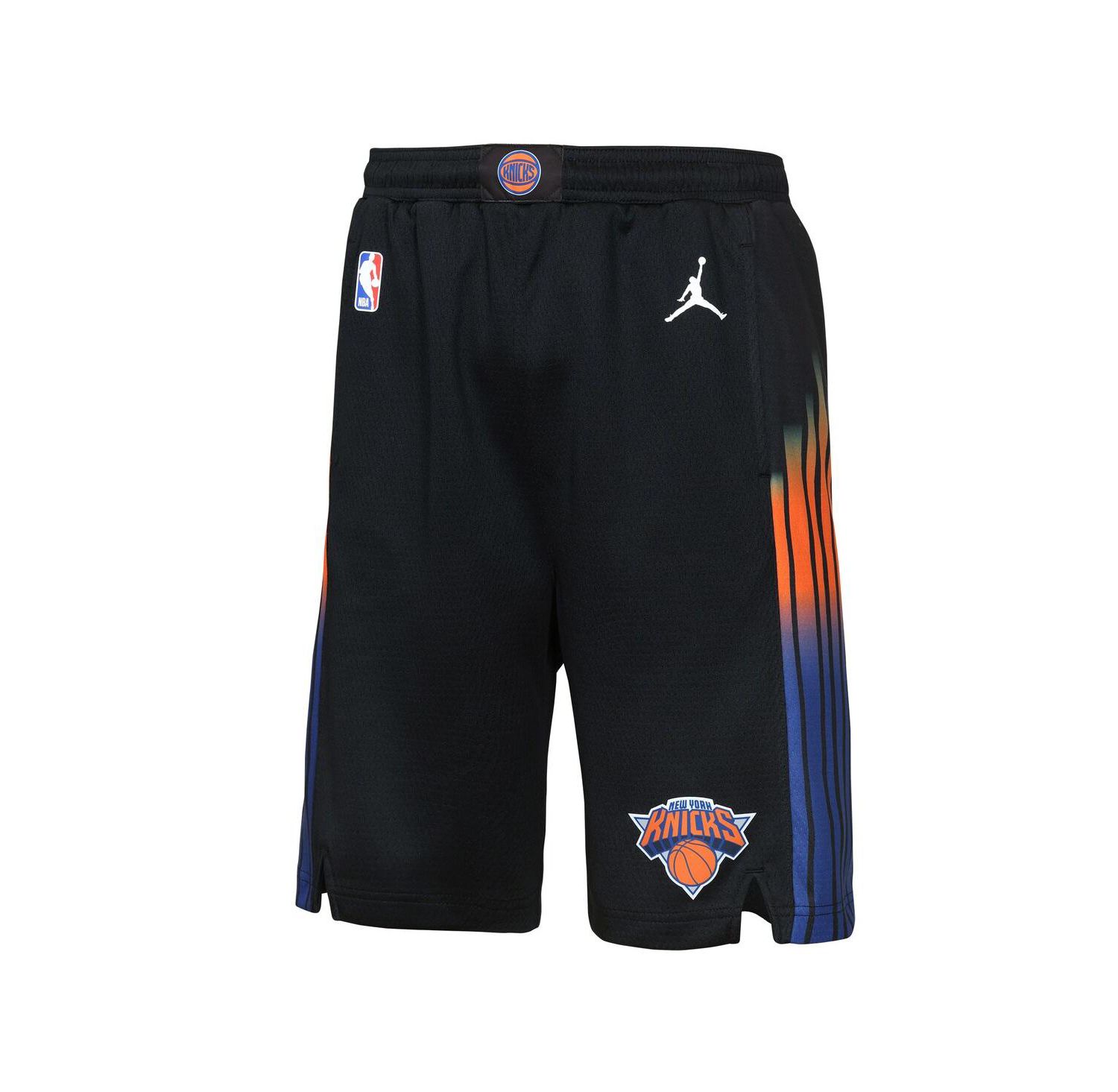 Big Boys and Girls Black New York Knicks Authentic Statement Edition Swingman Shorts