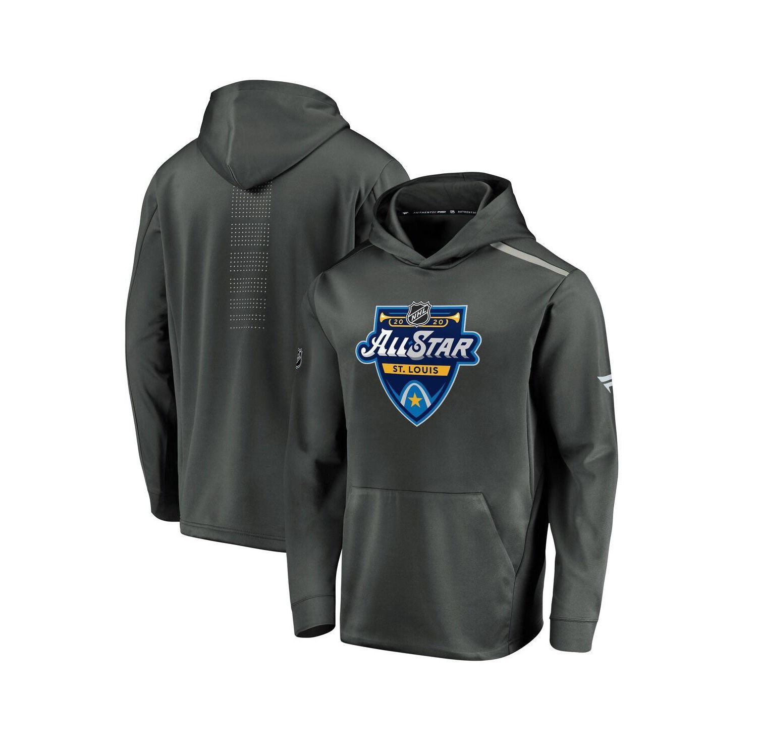 Men's Charcoal 2020 NHL All-Star Game Rinkside Pullover Hoodie