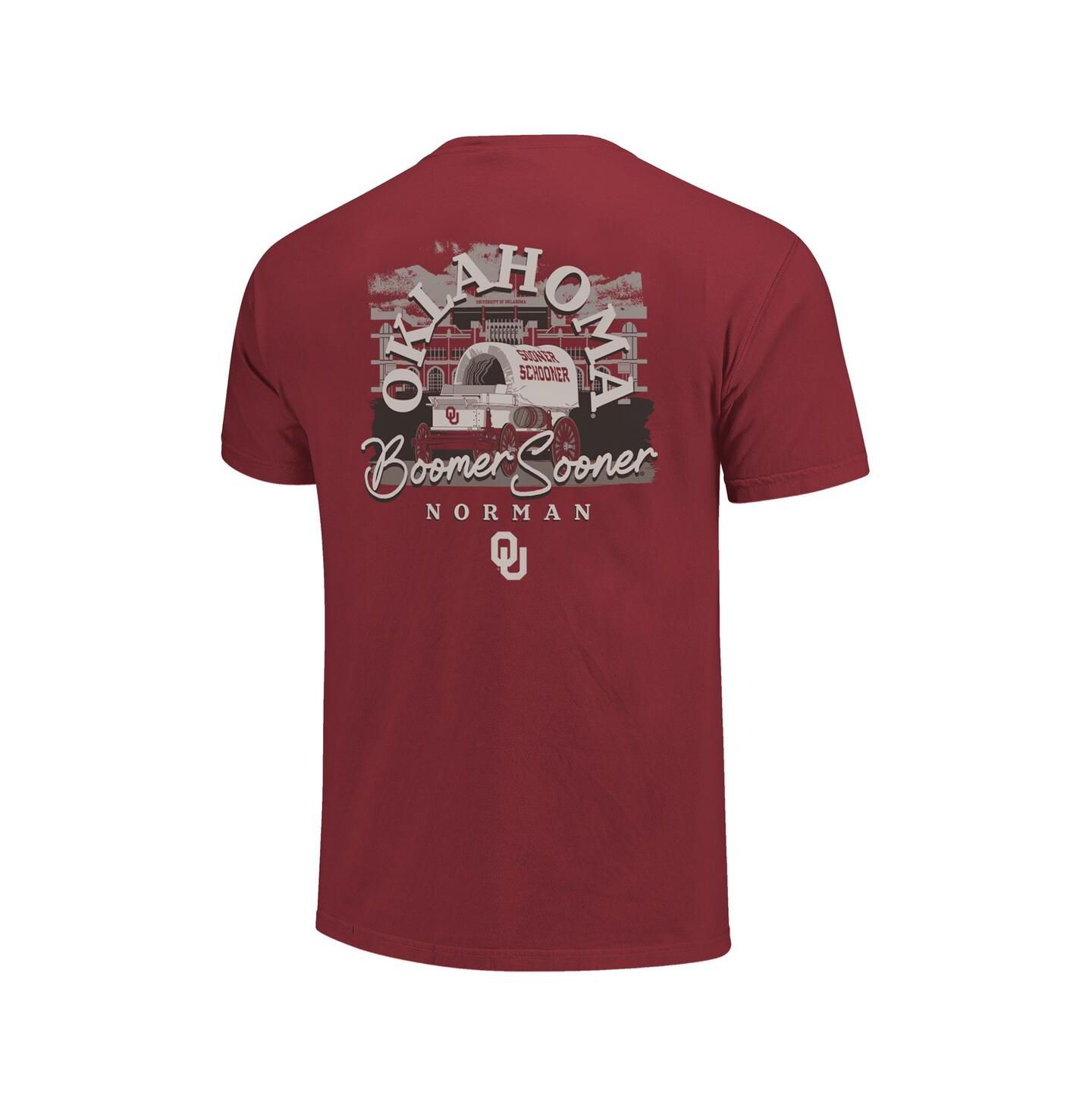 Мужская футболка Image One Crimson Oklahoma Sooners Hyper Local — фото 3