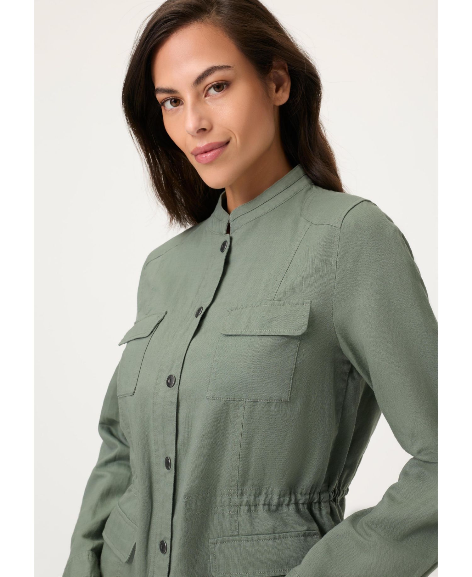 Women's Linen Blend Safari Jacket