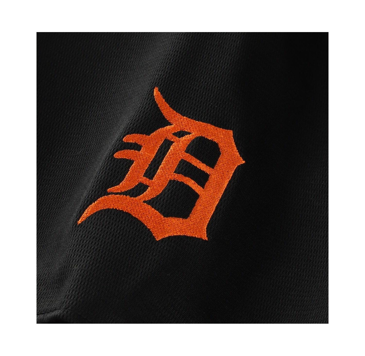Men's Black Detroit Tigers Big & Tall Pop Texture V-Neck T-Shirt