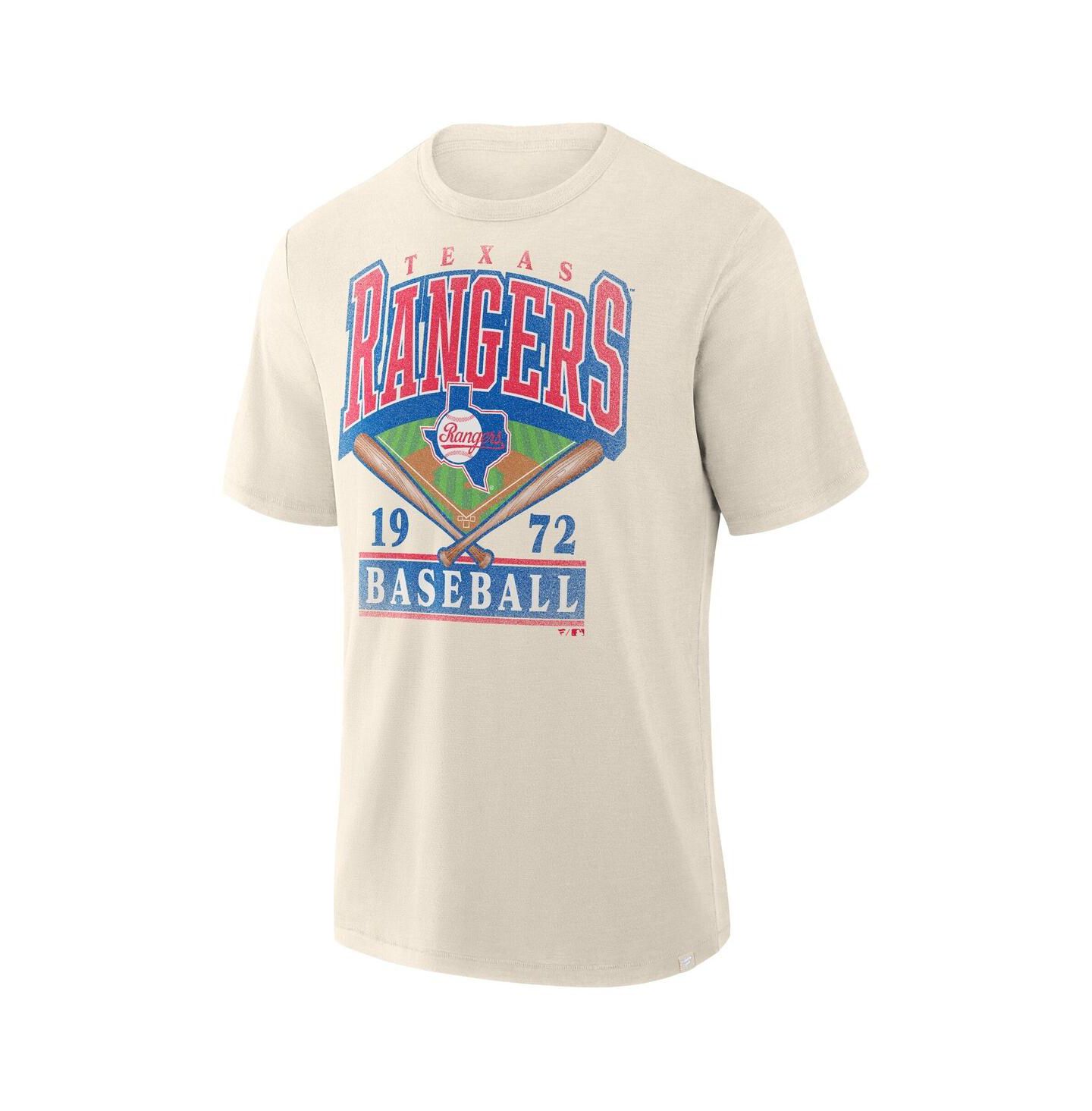 Мужская футболка Fanatics Profile Cream Texas Rangers Big & Tall Screen Print — фото 1