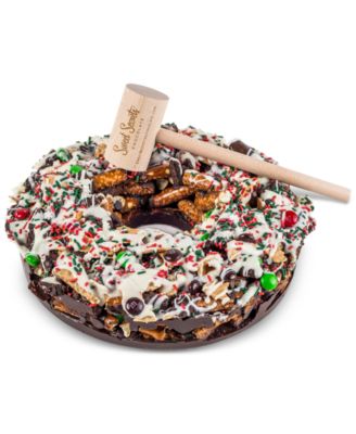 Sweet Secrets Chocolate - 8"  Christmas Wreath Chocolate Pretzel Pizza