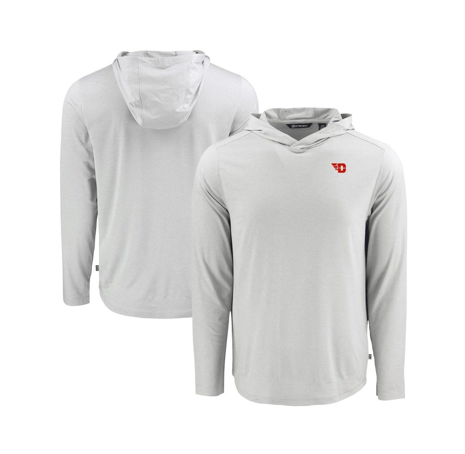 Men's Gray Dayton Flyers Coastline Epic Comfort Eco Long Sleeve Hoodie T-Shirt