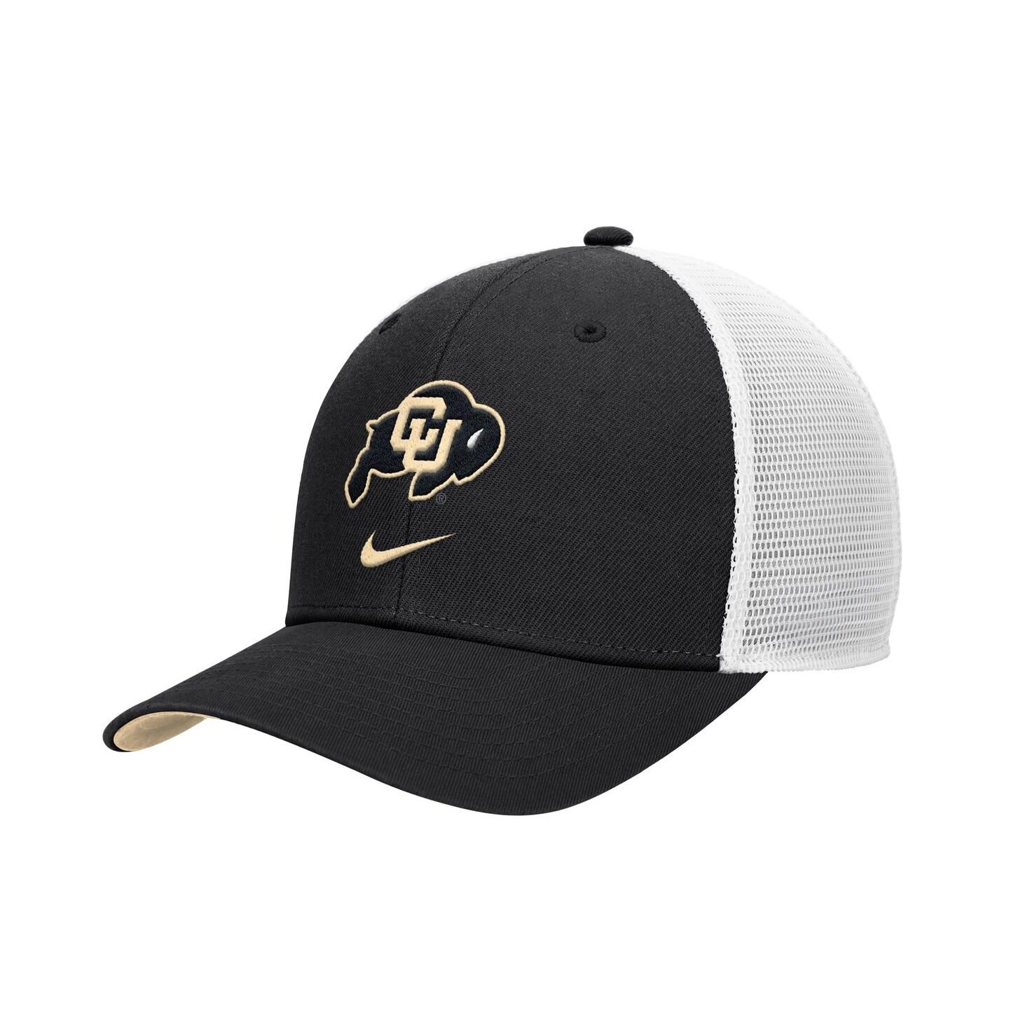 Мужская кепка Nike Black Colorado Buffaloes Rise Trucker Dri-FIT Adjustable Hat — фото 1