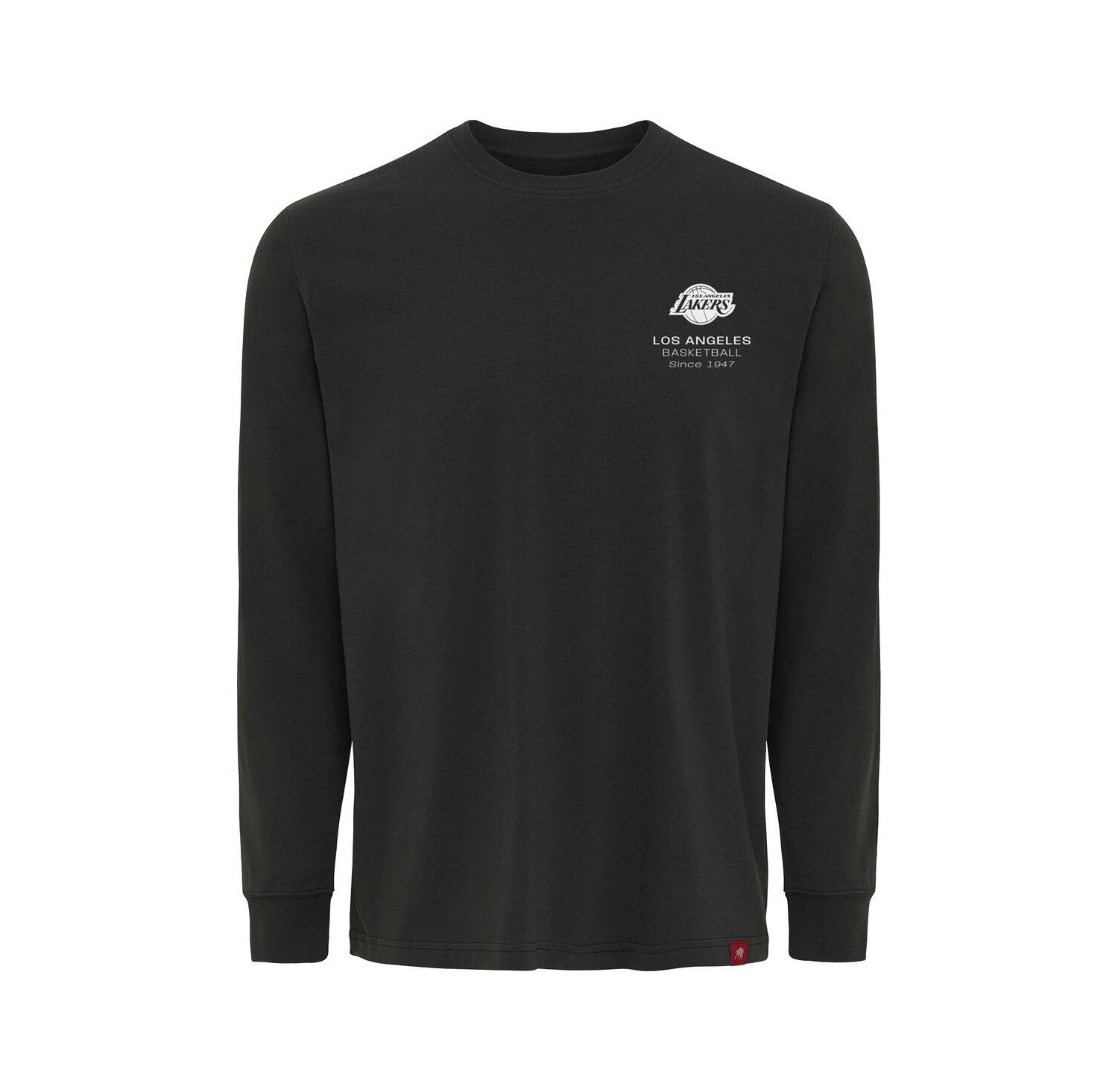Men's and Women's Adult Anthracite Los Angeles Lakers Athletic Club Collection Sherwood Relaxed Fit Premium Long-Sleeve T-Shirt