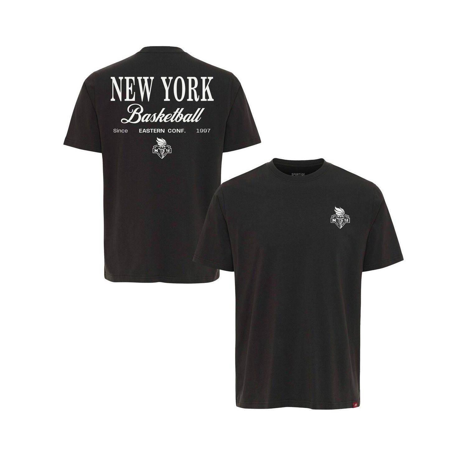 Men's and Women's Anthracite New York Liberty Athletic Club Collection Duke Relaxed Fit Premium T-Shirt