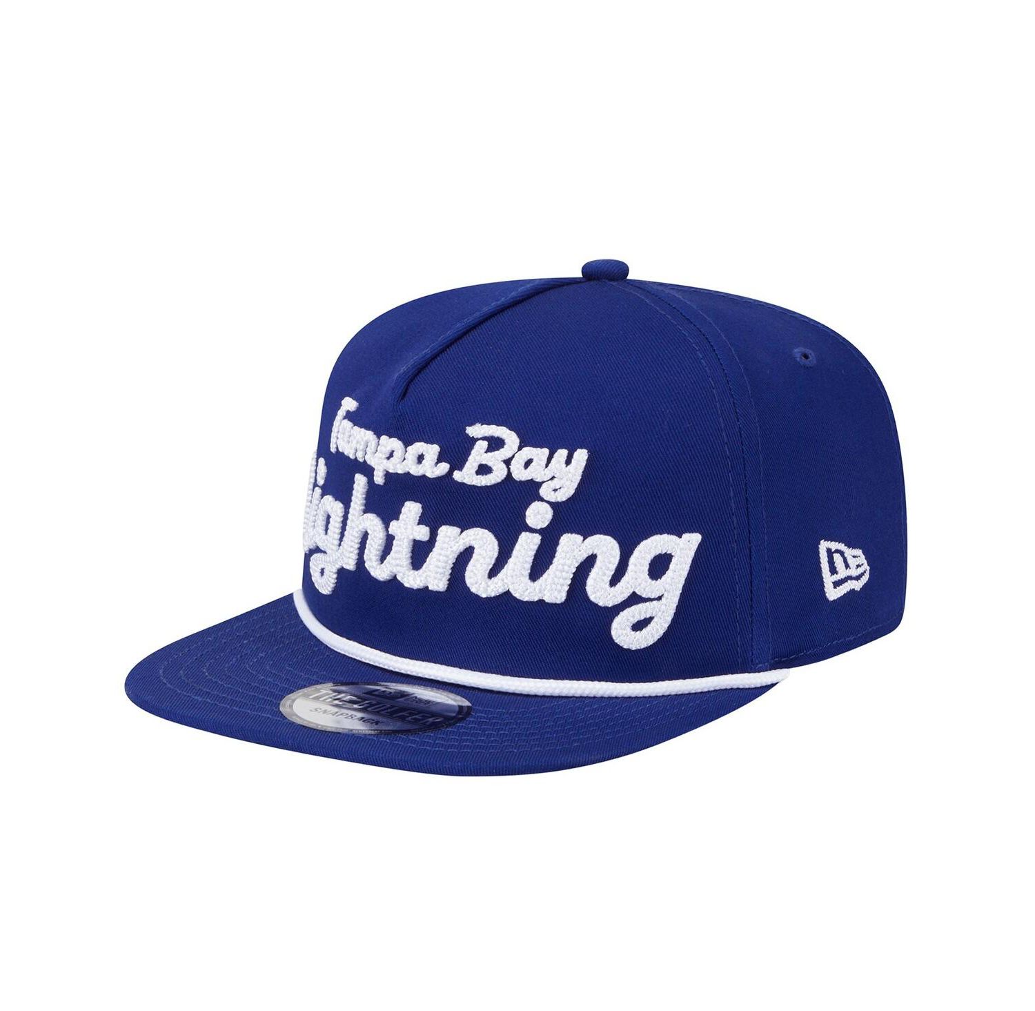 Men's Blue Tampa Bay Lightning Team Text Golfer Adjustable Hat