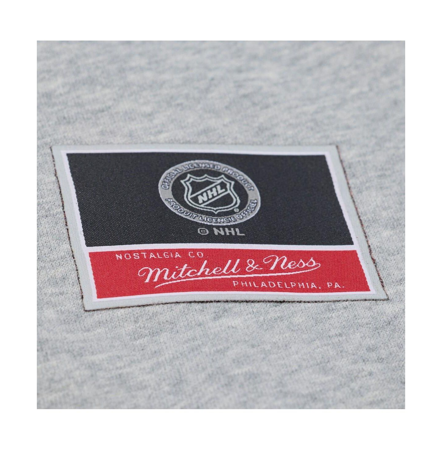 Женская толстовка Mitchell & Ness Heather Gray Buffalo Sabres Hockey Night Sweatshirt — фото 3