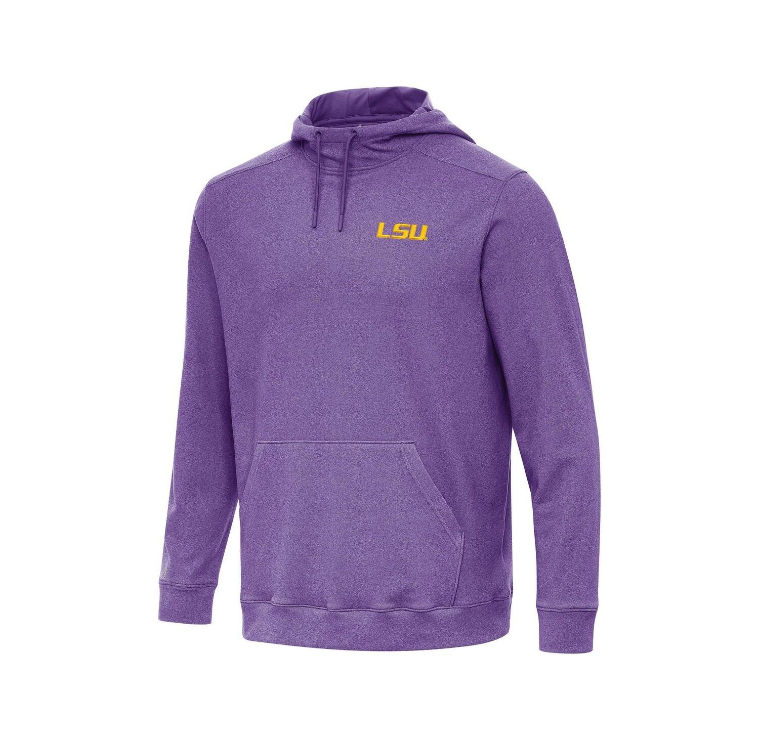 Men's Heather Purple LSU Tigers Cloud Pullover Hoodie