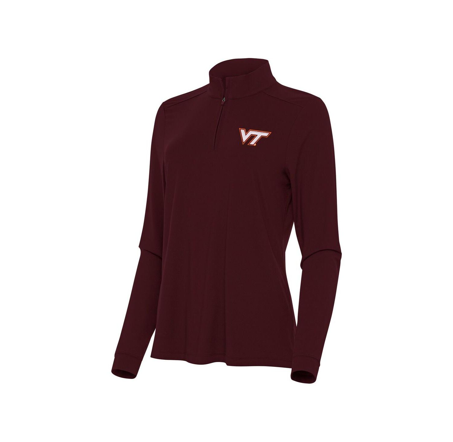 Women's Maroon Virginia Tech Hokies Intent Quarter-Zip