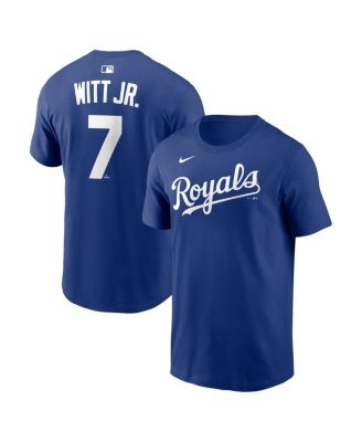 Men's Bobby Witt Jr. Royal Kansas City Royals Name & Number T-Shirt