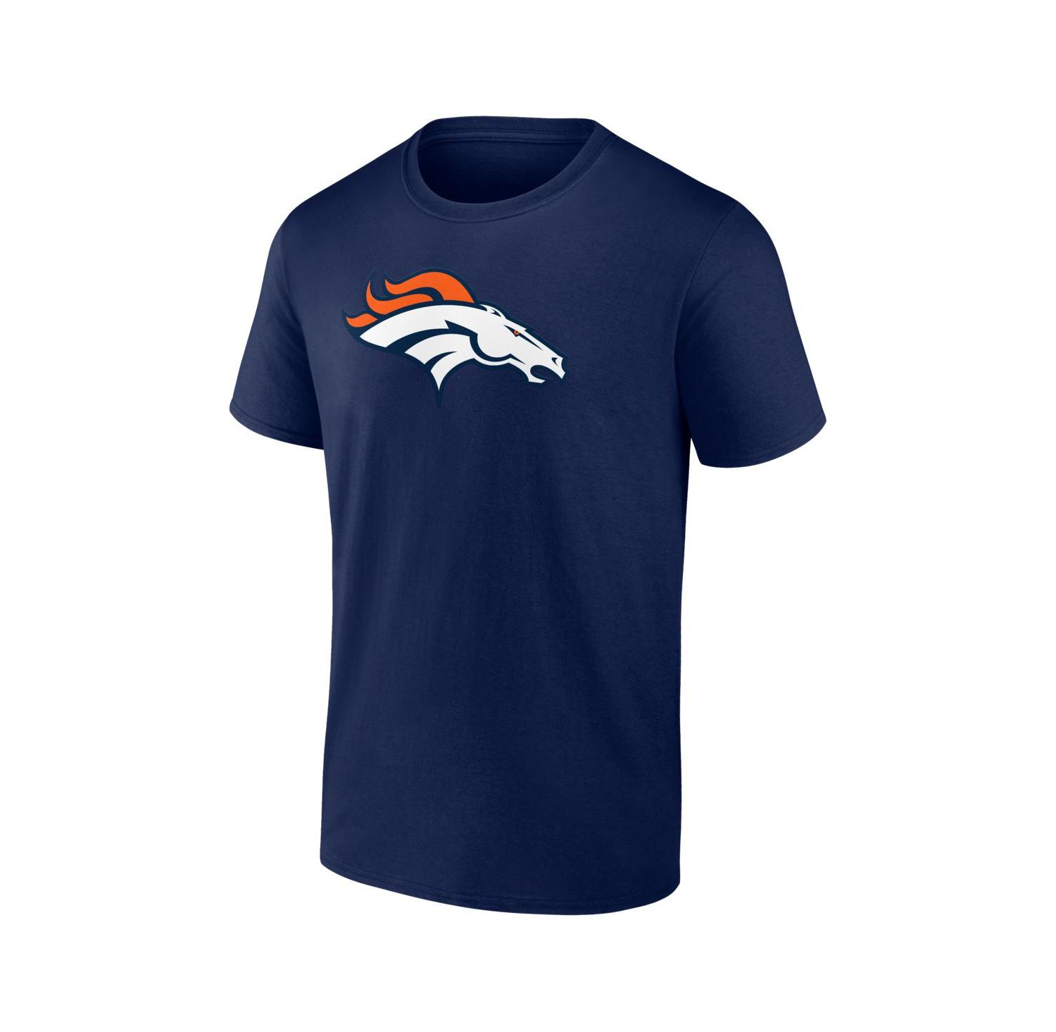 Men's Navy Denver Broncos Primary Logo T-Shirt