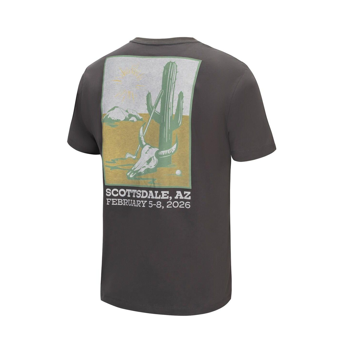 Мужская футболка FootJoy Gray WM Phoenix Open Cactus — фото 3