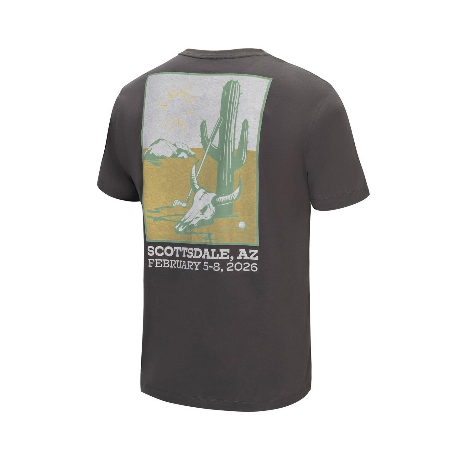 Men's Gray WM Phoenix Open Cactus T-Shirt