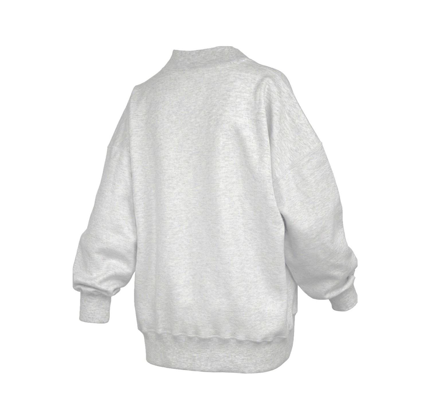 Women's Heather Gray North Carolina Tar Heels Reversible Sweatshirt