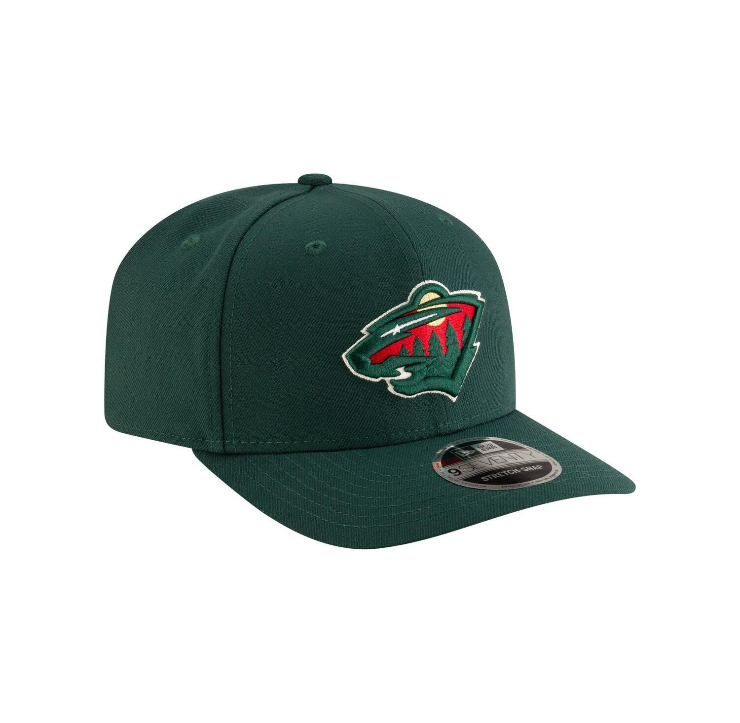Men's Green Minnesota Wild 9SEVENTY Stretch-Snap Adjustable Hat