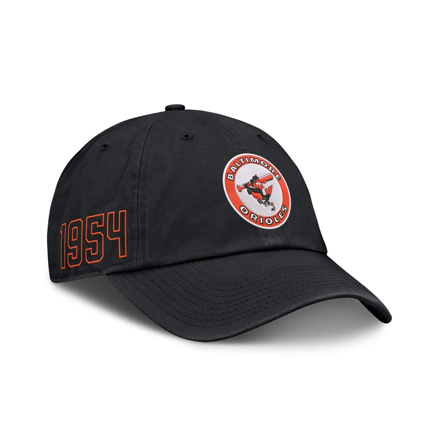 Мужская кепка Nike Black Baltimore Orioles Cooperstown Club Adjustable Hat — фото 1