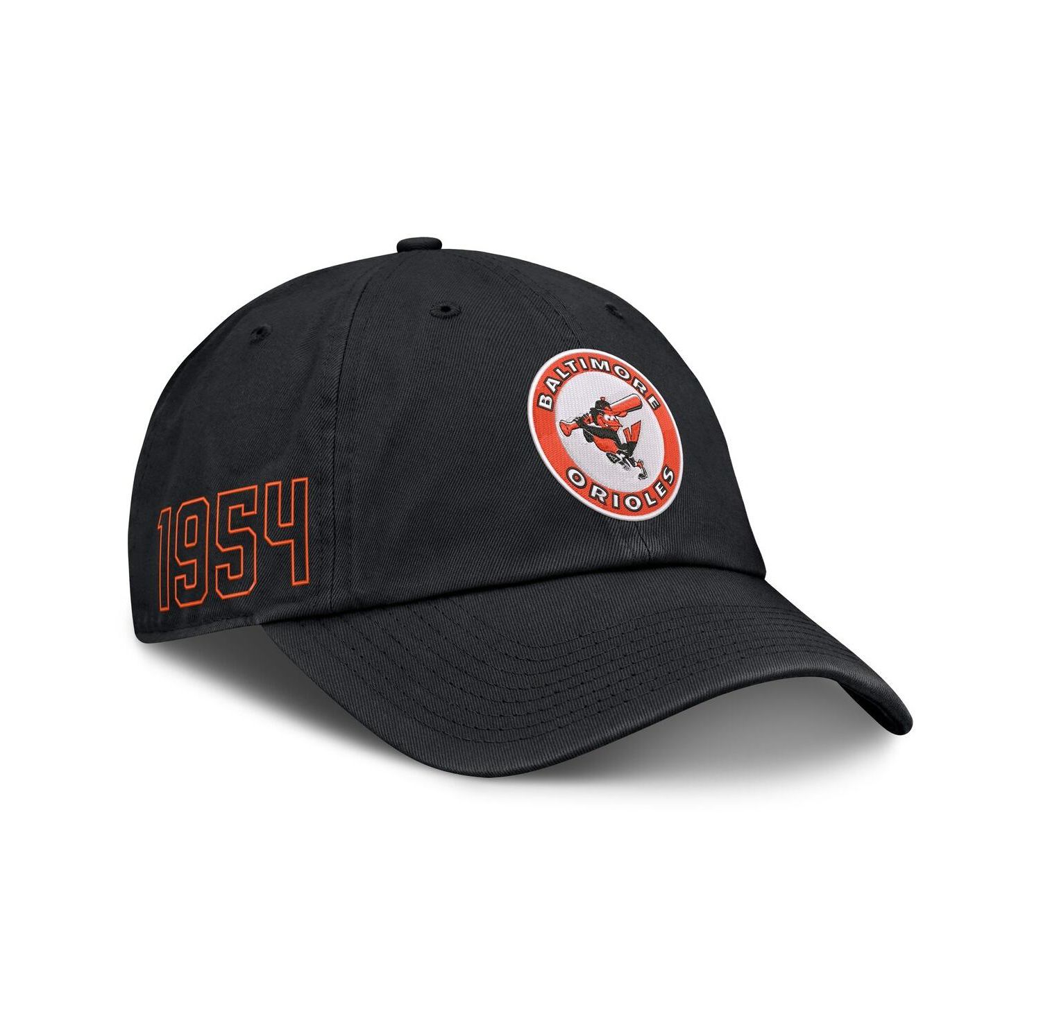 Men's Black Baltimore Orioles Cooperstown Club Adjustable Hat