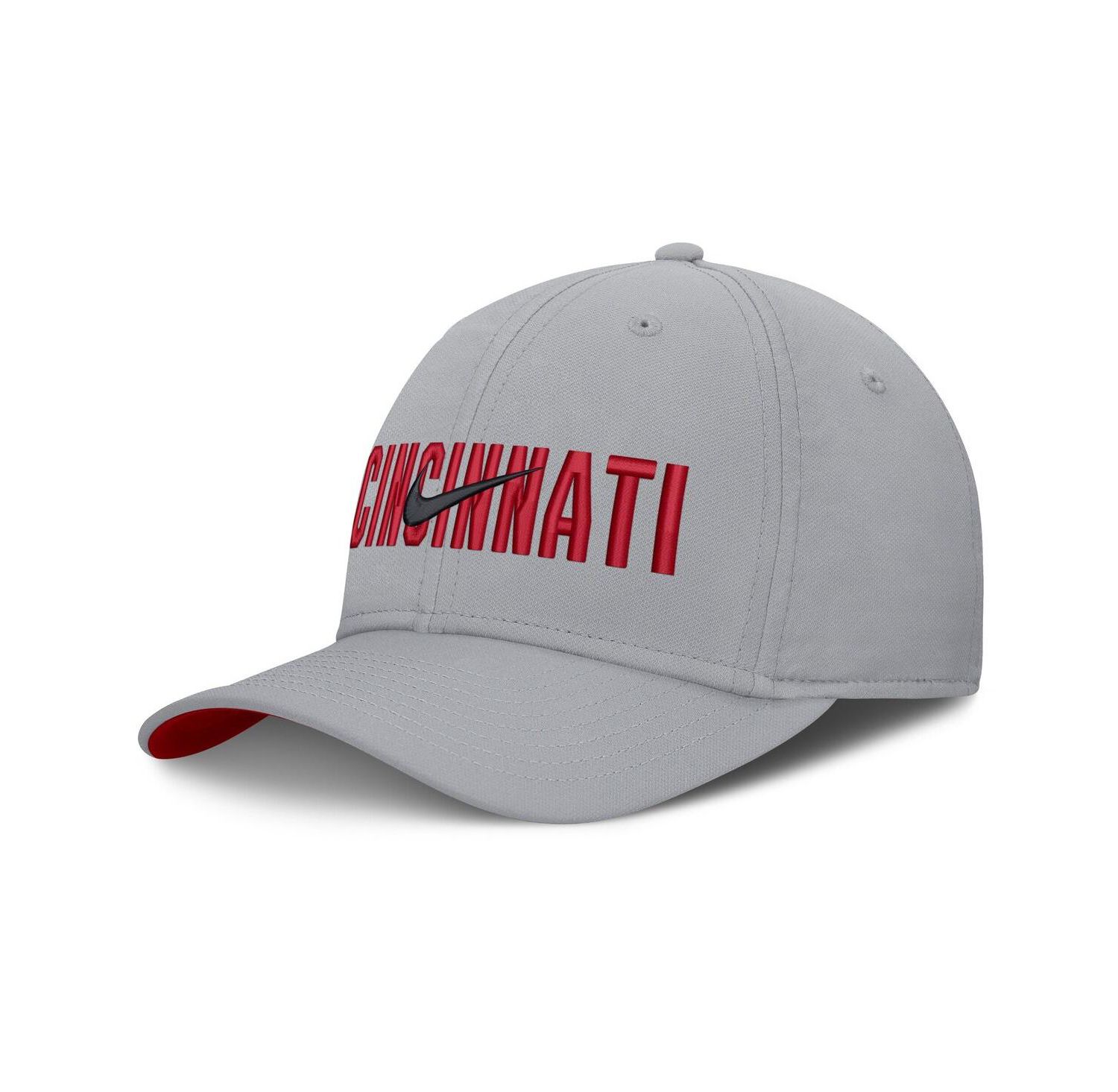 Men's Gray Cincinnati Reds Primetime Rise Dri-FIT Flex Hat
